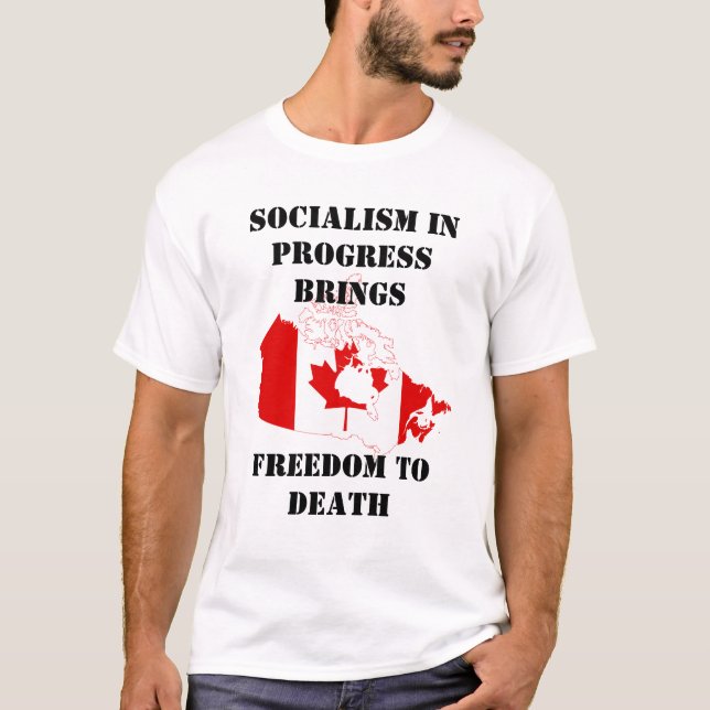 socialism in canada t shirt (Framsida)