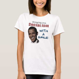 Socialism med ett leende tee shirt