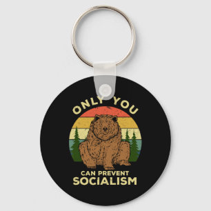 Socialism - Ryssland Kärlek Rysk Björn Ussr Campin Nyckelring