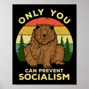 Socialism - Ryssland Kärlek Rysk Björn Ussr Campin Poster