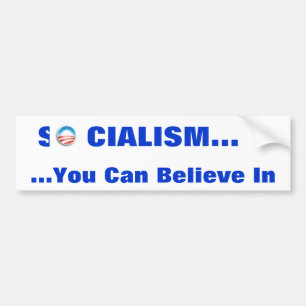 Socialism,… som du kan "tro" in bildekal