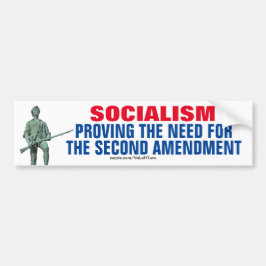 Socialism som styrker behovet av andra ändringen bildekal