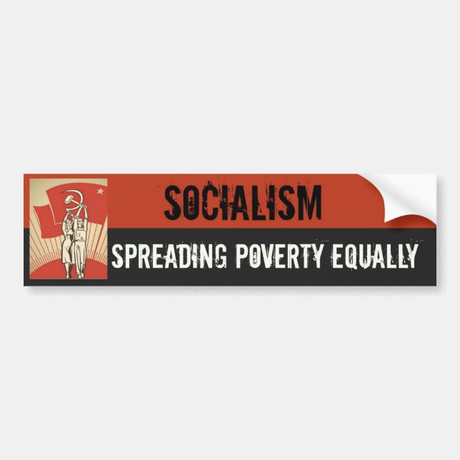SOCIALISM - SPRIDNING FATTIGDOM LIKA BILDEKAL (Framsidan)