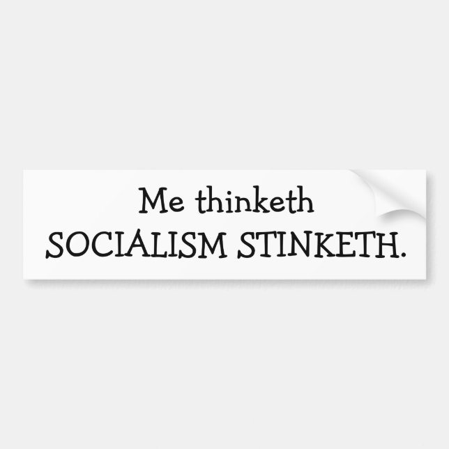 SOCIALISM STINKETH BILDEKAL (Framsidan)