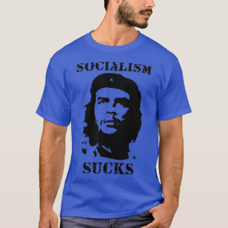 Socialism suger på antikommunistisk antivänsterpol t shirt