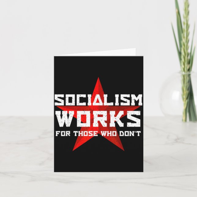 Socialism Works For Those Who Don'  Kort (Framsida)