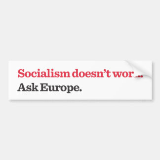 SocialismDoes't arbete Bildekal