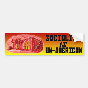 Socialismen är Un-Amerikanen Bildekal