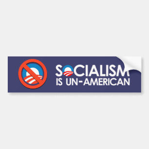 Socialismen är UnAmerican Bildekal