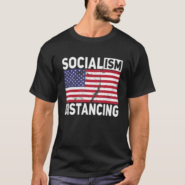 Socialismen Distancin T Shirt (Framsida)