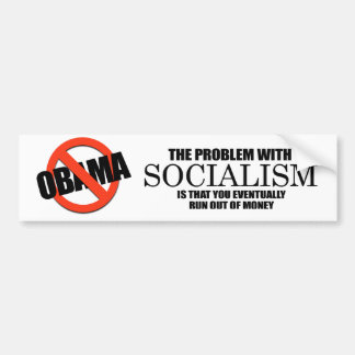 Socialismen - kör ut ur pengar bildekal
