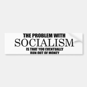 Socialismen - kör ut ur pengar bildekal