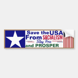 Socialismens spara i USA Bildekal