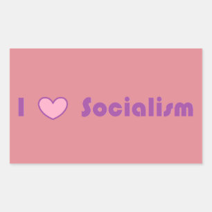 socialismklistermärken rektangulärt klistermärke