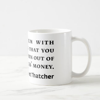 SocialismMargaret Thatcher citationstecken Kaffemugg