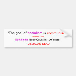 Socialism'sen förkroppsligar räkning bildekal