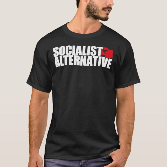 Socialist Alternative Logo (White Text) Classic T- T Shirt (Framsida)