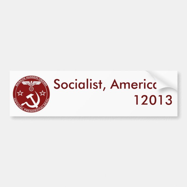 Socialist Amerika… - skräddarsy Bildekal (Framsidan)