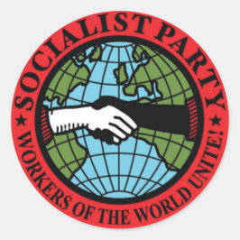 SOCIALIST PARTY USA RUNT KLISTERMÄRKE