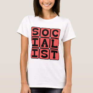 Socialist, politisk tillhörighet tee