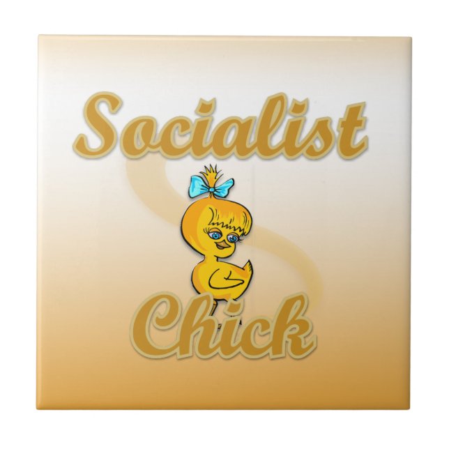 Socialistisk Chick Kakelplatta (Framsidan)