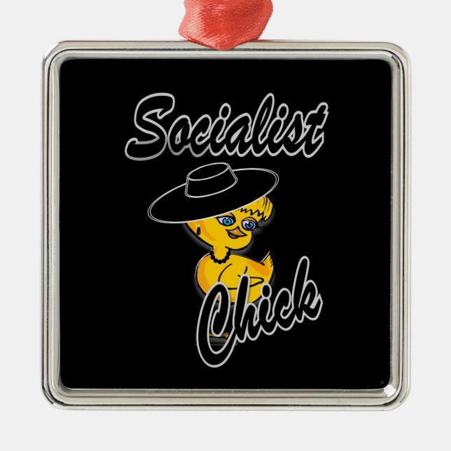 Socialistisk Chick nr 4 Julgransprydnad Metall (Framsidan)