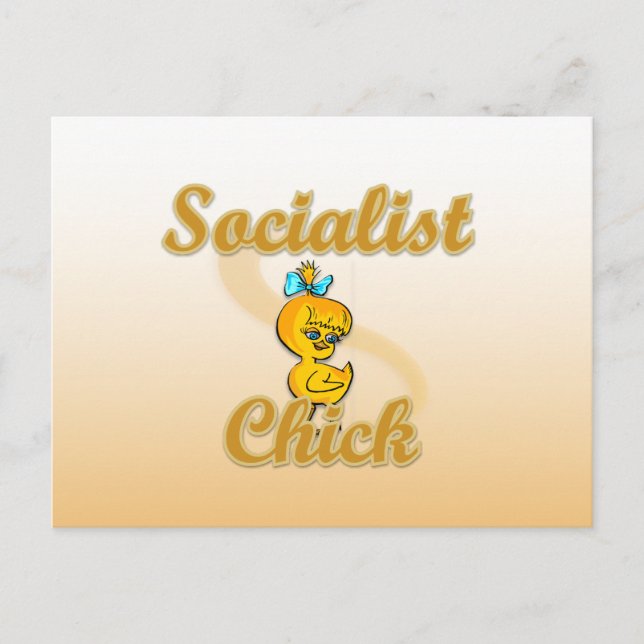 Socialistisk Chick Vykort (Framsida)