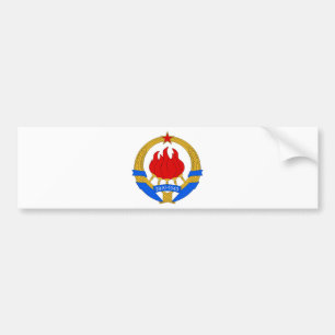 Socialistisk Federal Republic of Yugoslavia Emblem Bildekal