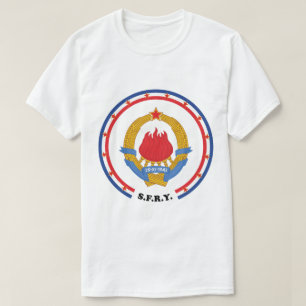 Socialistisk Federal Republic of Yugoslavia Emblem Tee Shirt