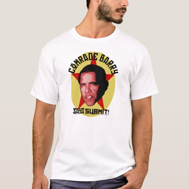 Socialistisk kamratBarack Obama T-tröja T Shirt (Framsida)