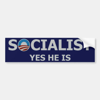 Socialistisk Obama bildekal