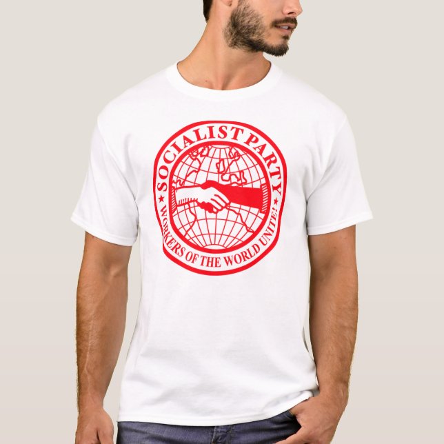 Socialistisk partylogotyp t-shirt (Framsida)