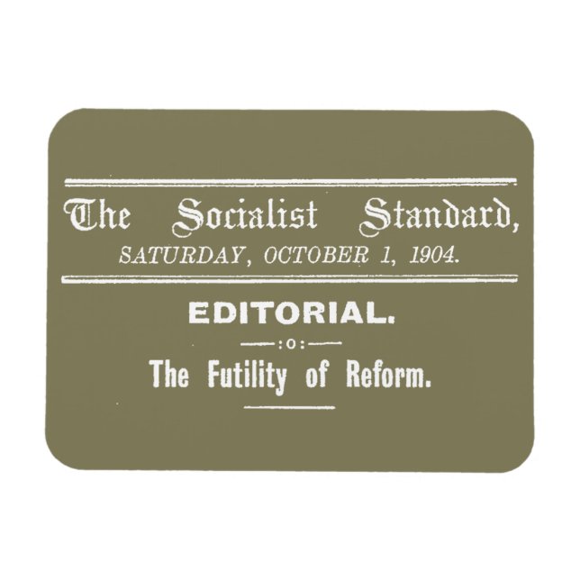 Socialistisk standard 1904 Oktoberstudiedom Magnet (Horisontell)
