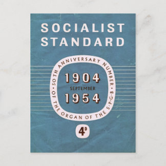 Socialistisk standard 50-årsdag vykort