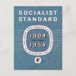 Socialistisk standard 50-årsdag vykort