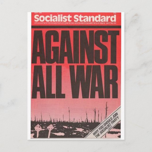 Socialistisk standard maj 1981 vykort (Framsida)
