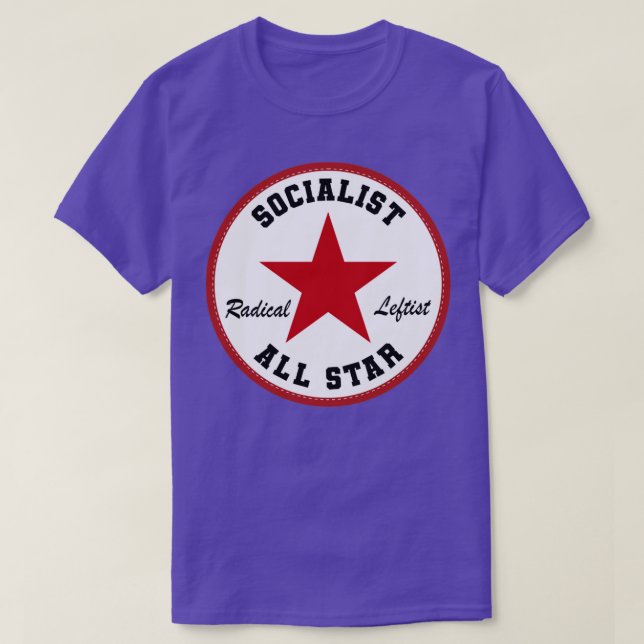 Socialistisk stjärna t shirt (Design framsida)