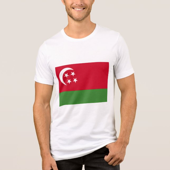Socialistiska Komorerna Flagga T-shirt (Framsida)