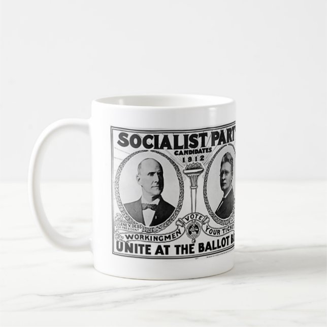 Socialistiska partykandidater 1912 kaffemugg (Vänster)