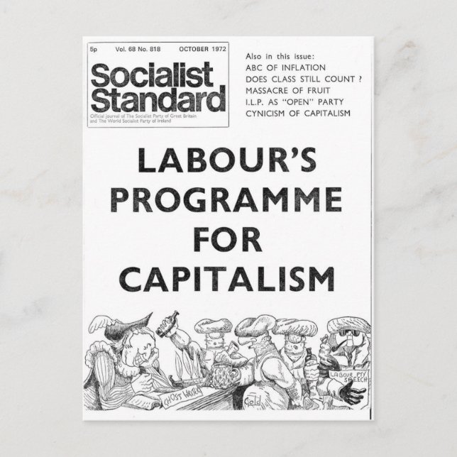 Socialistiska standarda Oktober 1972 Vykort (Framsida)