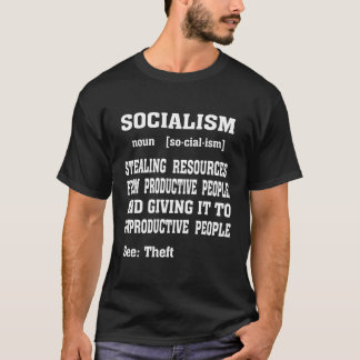 Socialistiskt definitionskonst för patriot Politik T Shirt
