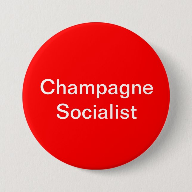 Socialistiskt emblem för champagne knapp (Framsida)