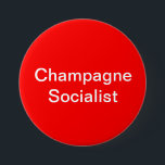 Socialistiskt emblem för champagne knapp<br><div class="desc">Den röda revolutionen (för vin).</div>