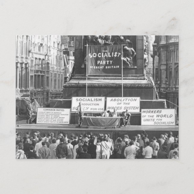 Socialistiskt Party i Underbara Storbritannien Tra Vykort (Framsida)