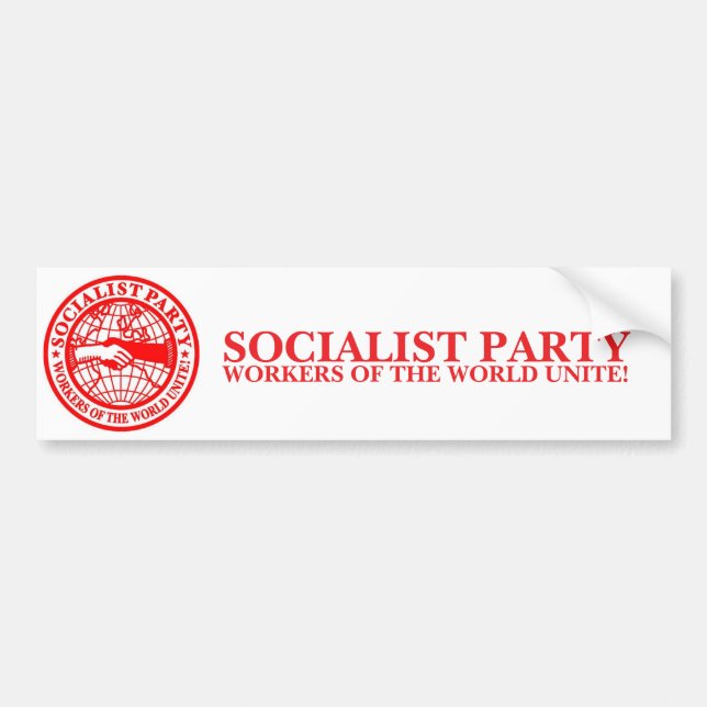 Socialistiskt party USA Bildekal (Framsidan)