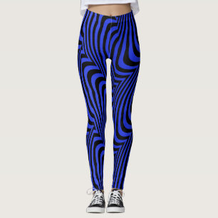 Socialite Electric Blue Mönster Leggings