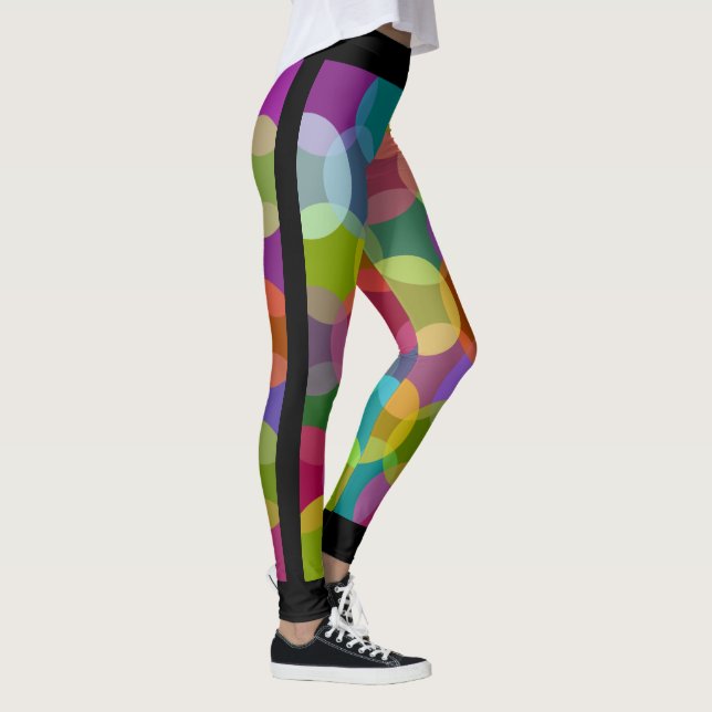 Socialite Färgglada Cirklar Leggings (Höger)