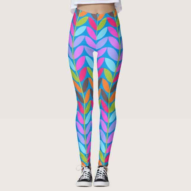 Socialite Summer Ivy Mönster Leggings (Framsida)