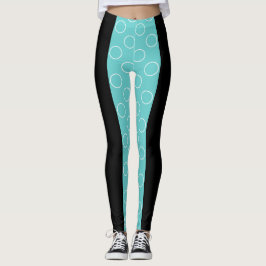 Socialite Turquise Circles Mönster Leggings