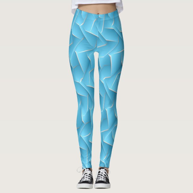 Socialite Vild Geometric Mönster Leggings (Framsida)